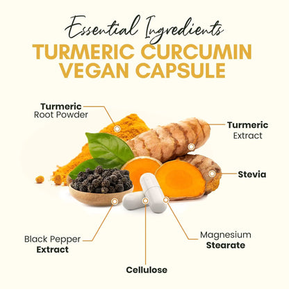 Turmeric Curcumin 1000mg - Joint & Mood Enhancer
